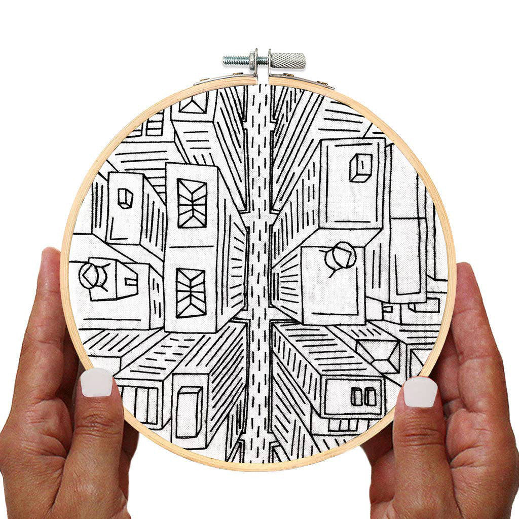 New York City Hand Embroidery Kit - Bird&#39;s Eye View