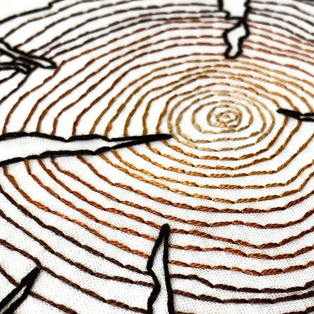 Tree Rings Hand Embroidery Kit