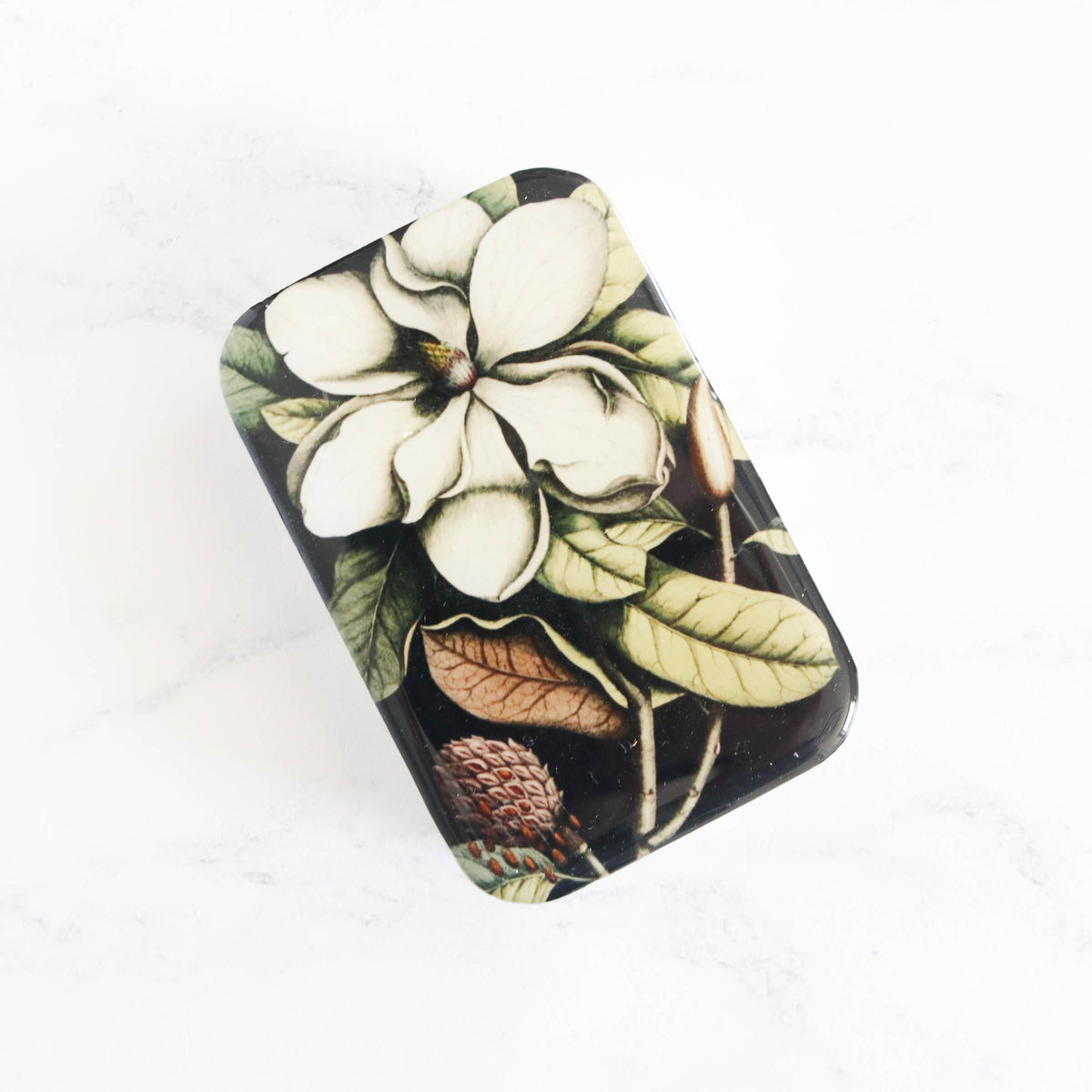 Vintage-Inspired Storage and Notions Tins - Magnolia
