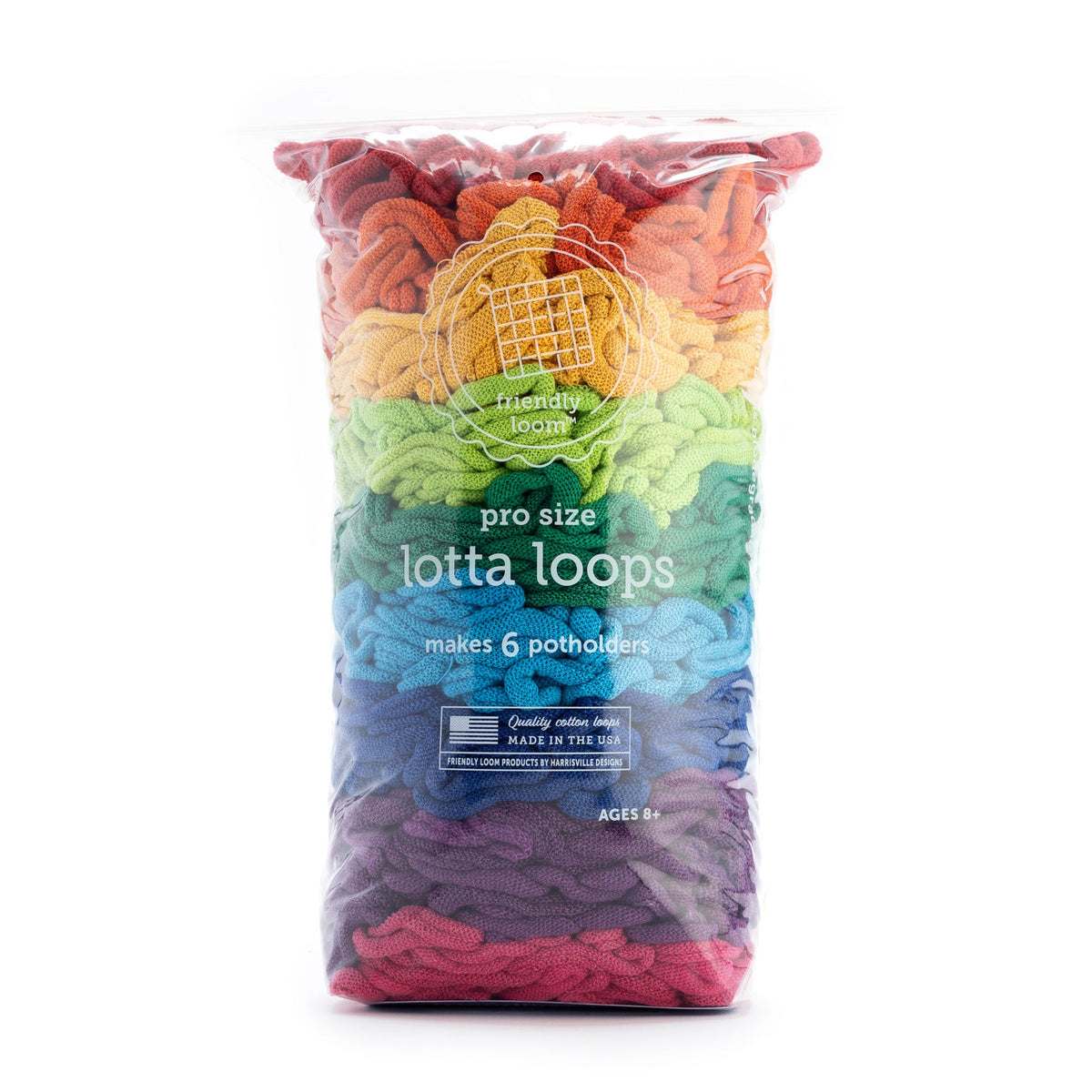 Premium Cotton Loops for Potholder Looms - Lotta Loop Packs (PRO Size)