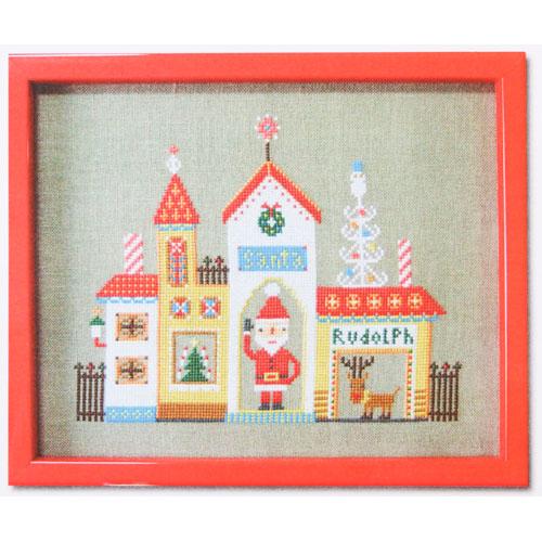Santa&#39;s House Cross Stitch Pattern