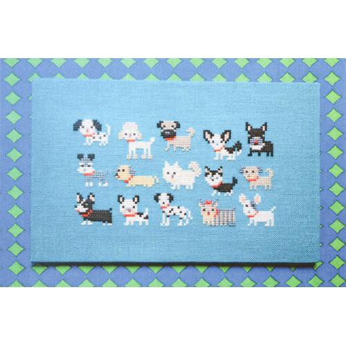Dog Breeds Cross Stitch Pattern-Stitched Modern