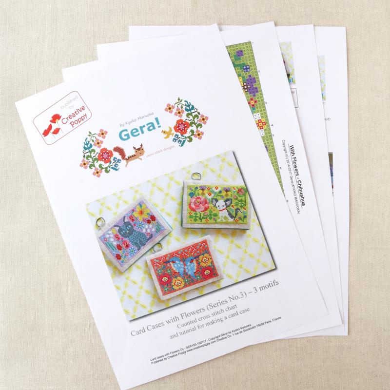Card Cases with Flowers (Series 3) Cross Stitch Pattern