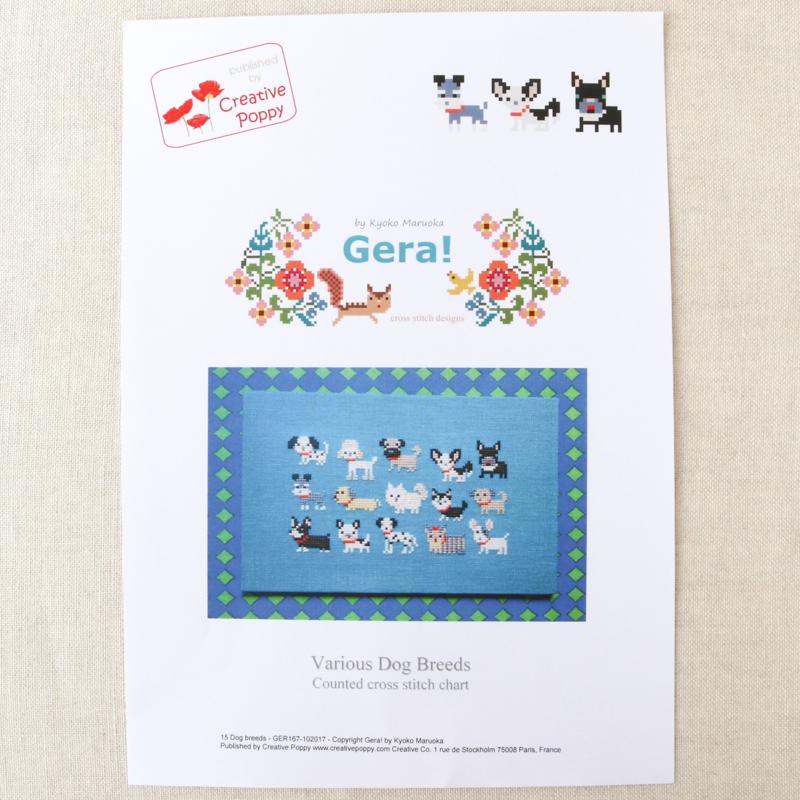 Dog Breeds Cross Stitch Pattern-Stitched Modern