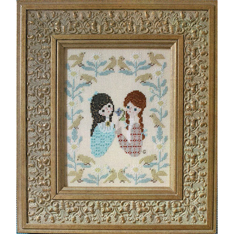 Anne of Green Gables Cross Stitch Pattern - Anne &amp; Diana