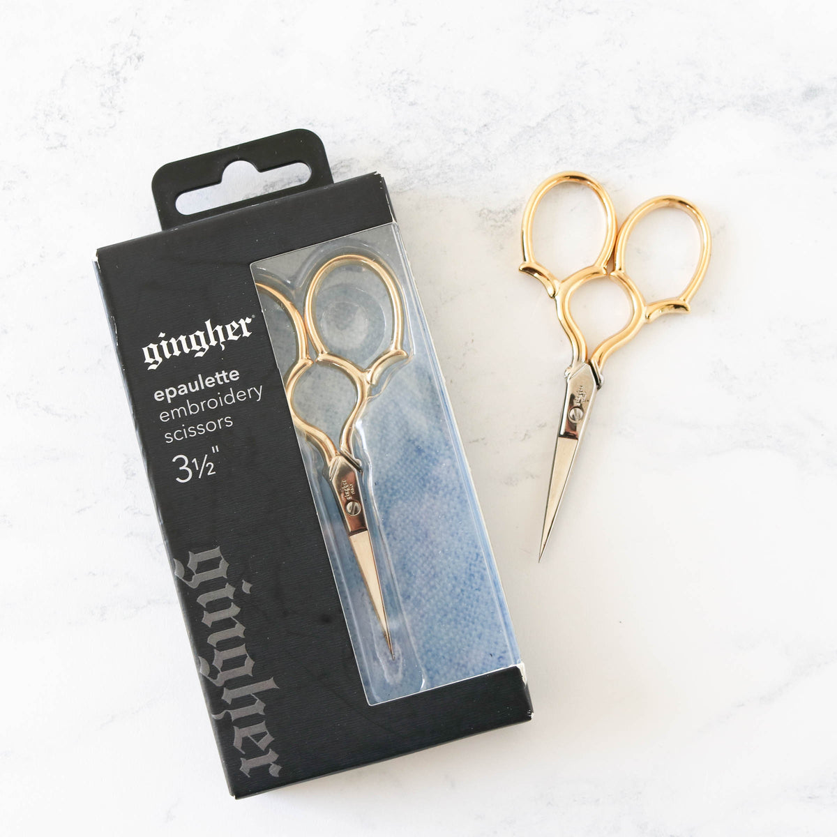Gingher Gold Handle Epaulette Embroidery Scissors