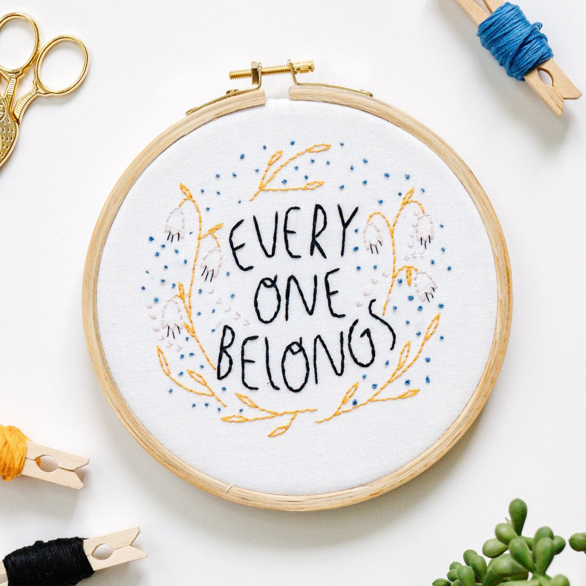 Everyone Belongs Hand Embroidery kit