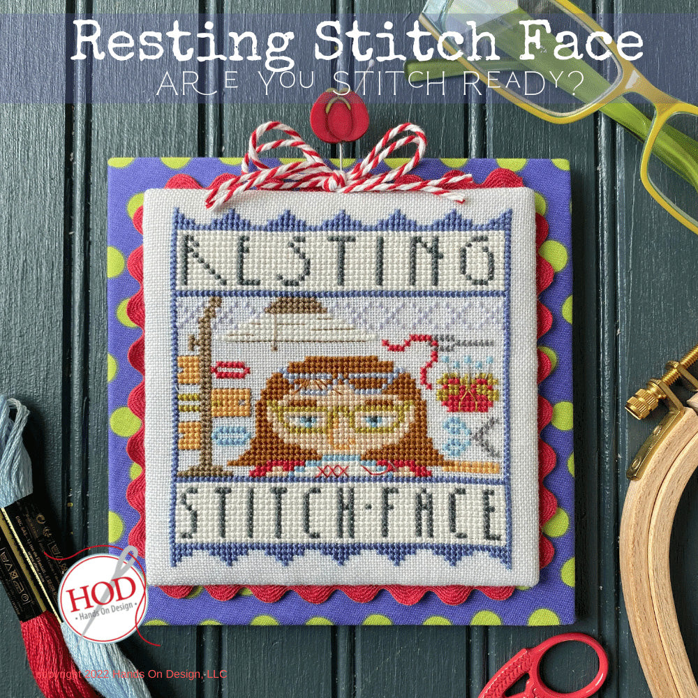 Resting Stitch Face Cross Stitch Pattern