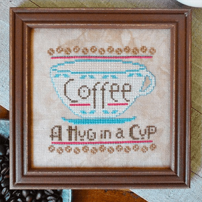 A Hug in a Cup Cross Stitch Pattern
