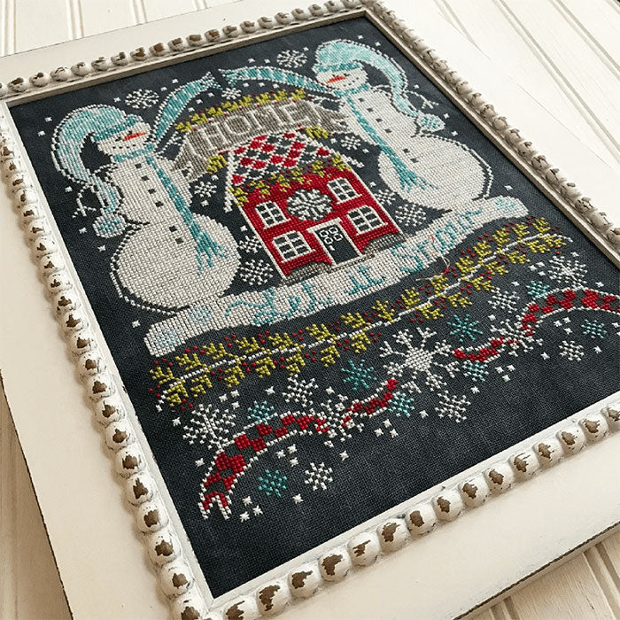 Chalkboard Cross Stitch Pattern - Let It Snow Bungalow