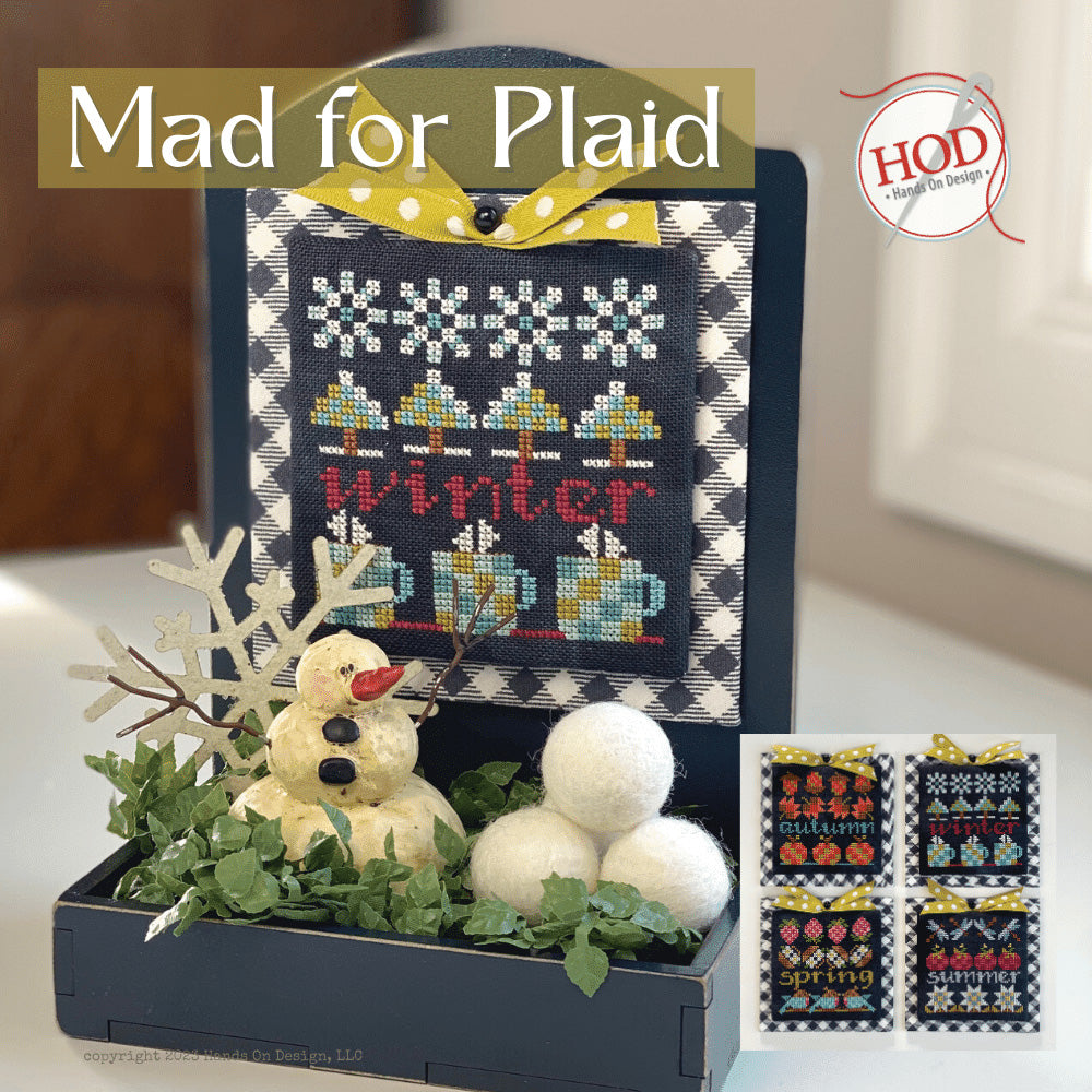 Mad for Plaid Cross Stitch Pattern - Stitched Modern