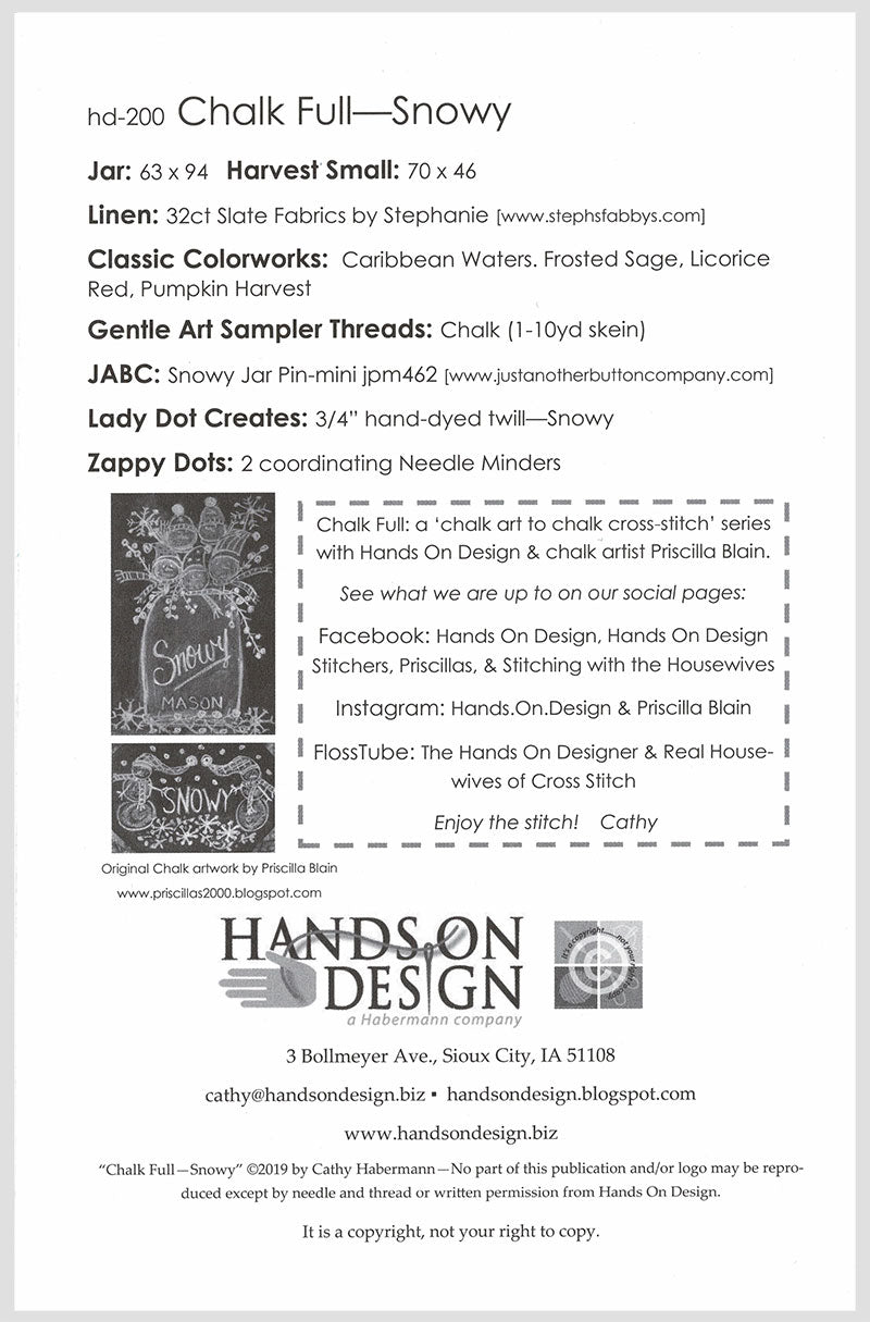 Chalkboard Cross Stitch Pattern - Snowy Chalk Full - Stitched Modern chalkboard-cross-stitch-pattern-snowy-chalk-full-stitched-modern