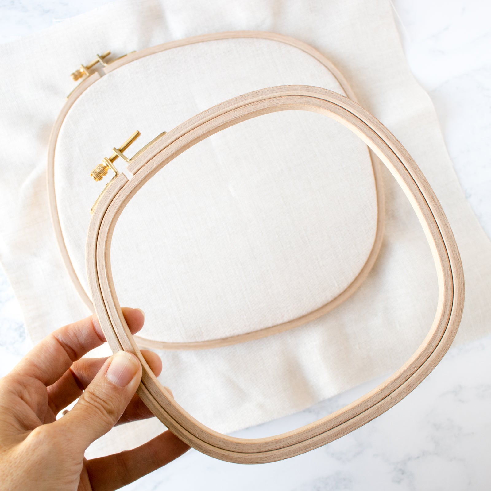 Bluethy Square Embroidery Hoop Smooth Edge Burr-free Reusable