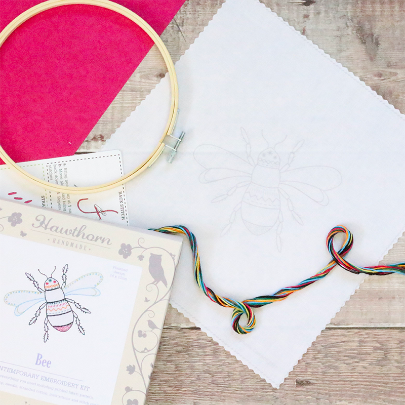 Bee Contemporary Hand Embroidery Kit