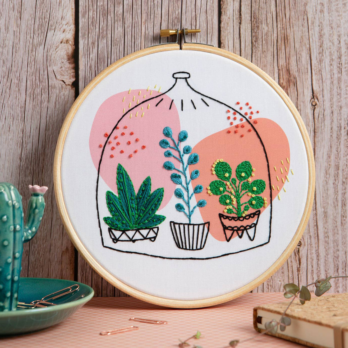 Glass Garden Hand Embroidery Kit