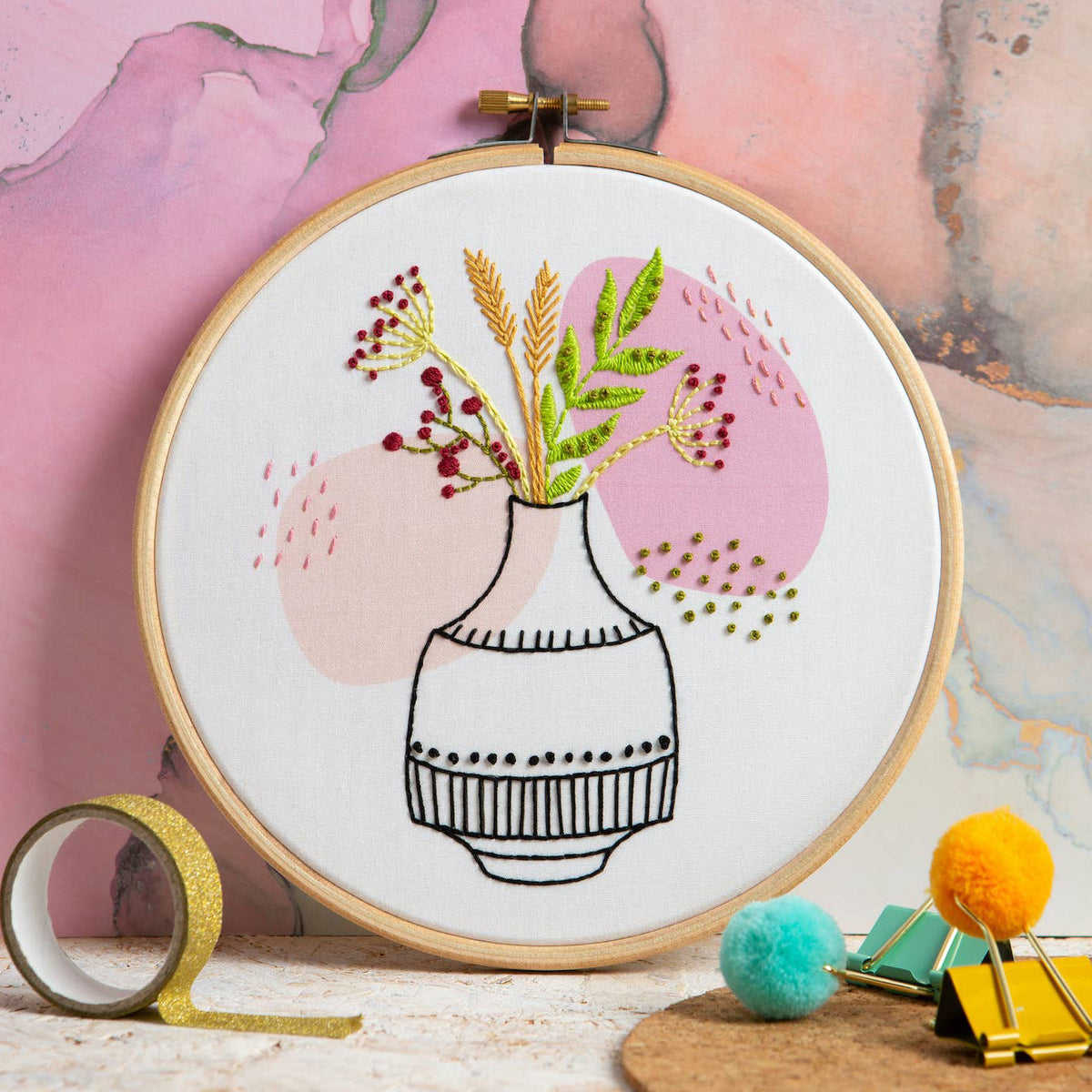 Meadow Stroll Hand Embroidery Kit