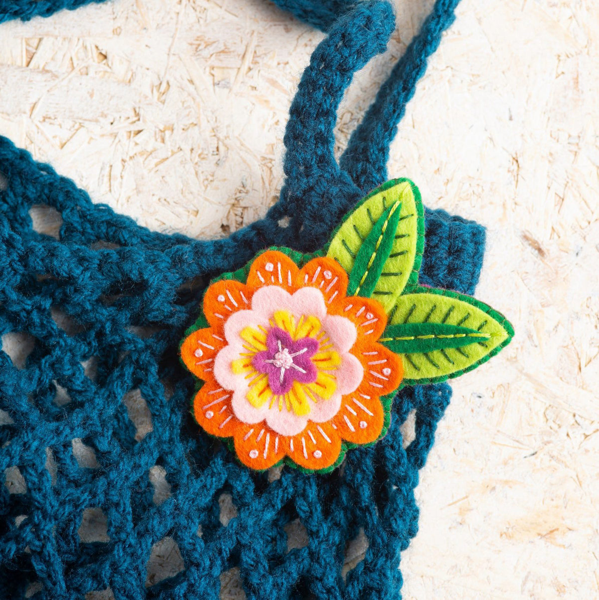 Felt Brooch Craft Kit - Margery Flower