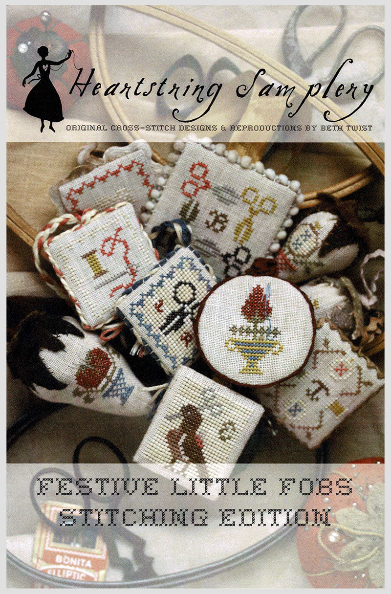 Festive Little Fobs Cross Stitch Pattern - Seaside Edition-Stitched Modern