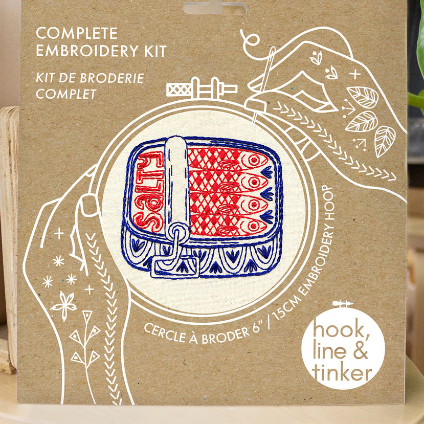 Sardines Hand Embroidery Kit