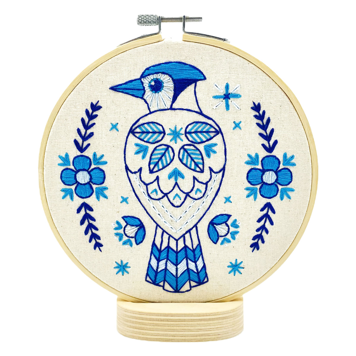 Blue Jay Hand Embroidery Kit