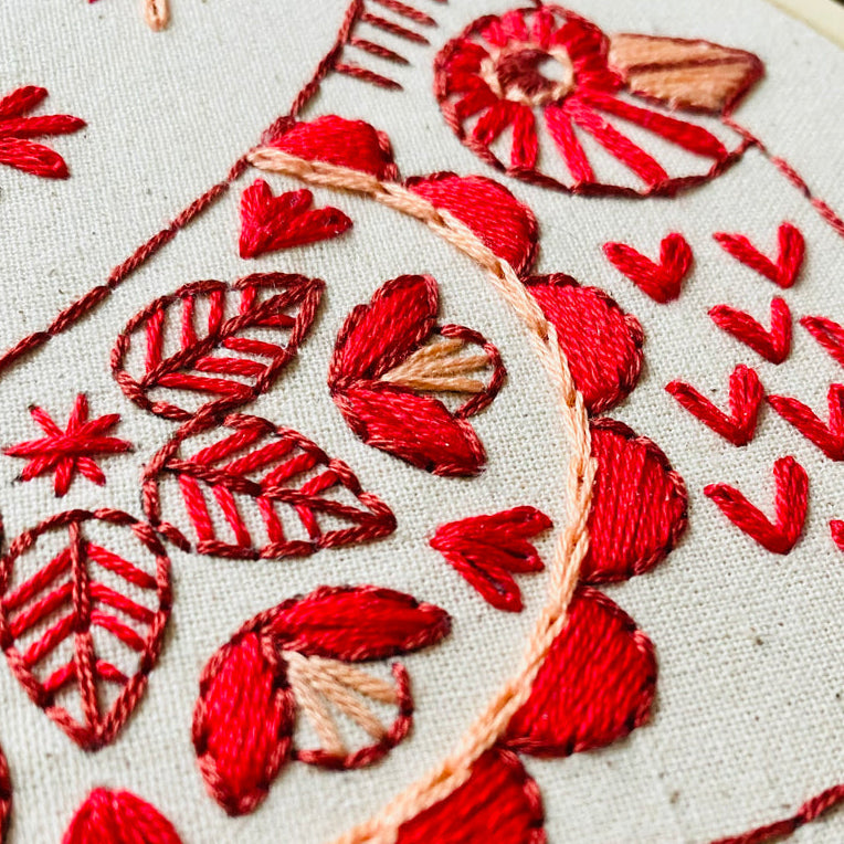 Cardinal Hand Embroidery Kit