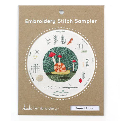 Hand Embroidery Stitch Sampler - Forest Floor
