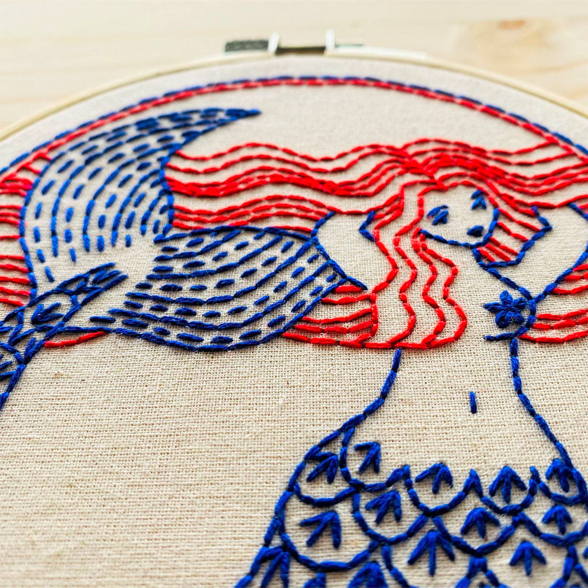 Mermaid Hair (Don&#39;t Care!) Hand Embroidery Kit