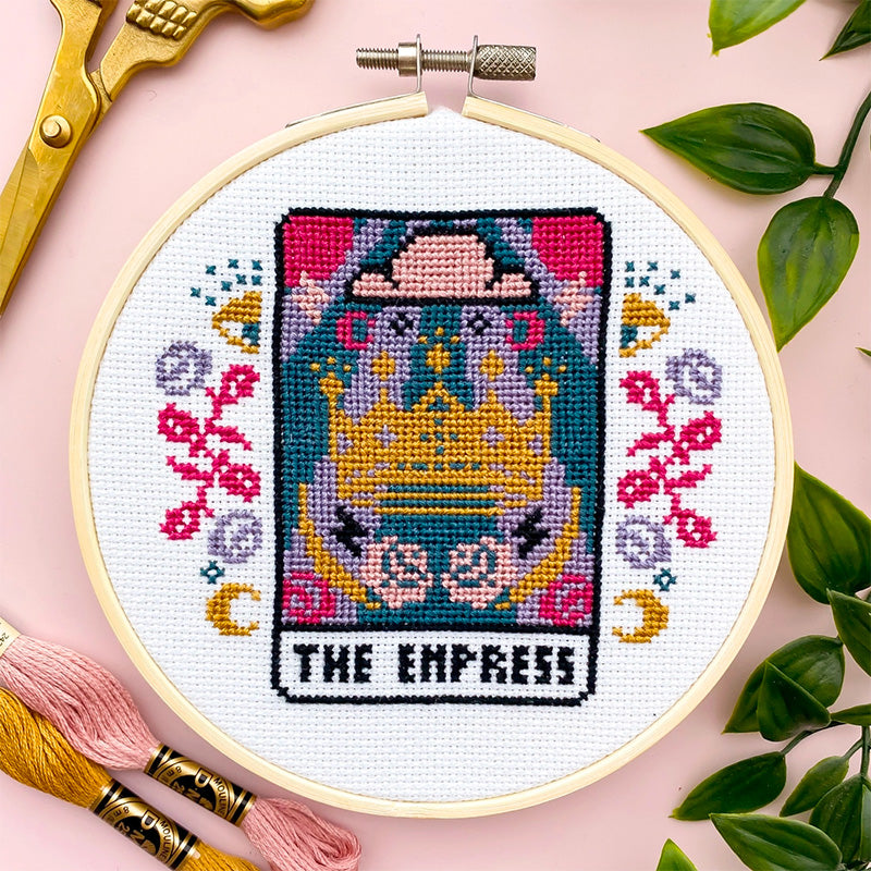 Tarot Card Self Cross Stitch Kit - The Empress