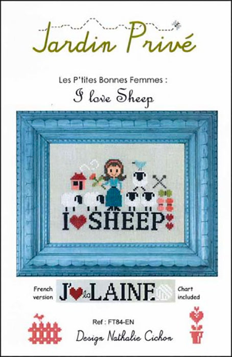 I Love Sheep Cross Stitch Pattern