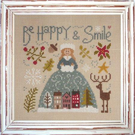 Be Happy and Smile Cross Stitch Pattern