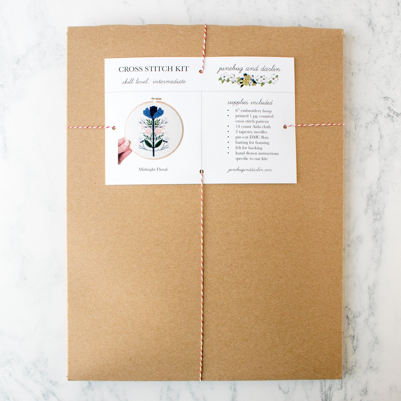 Midnight Floral Cross Stitch Kit – Crafty Wonderland