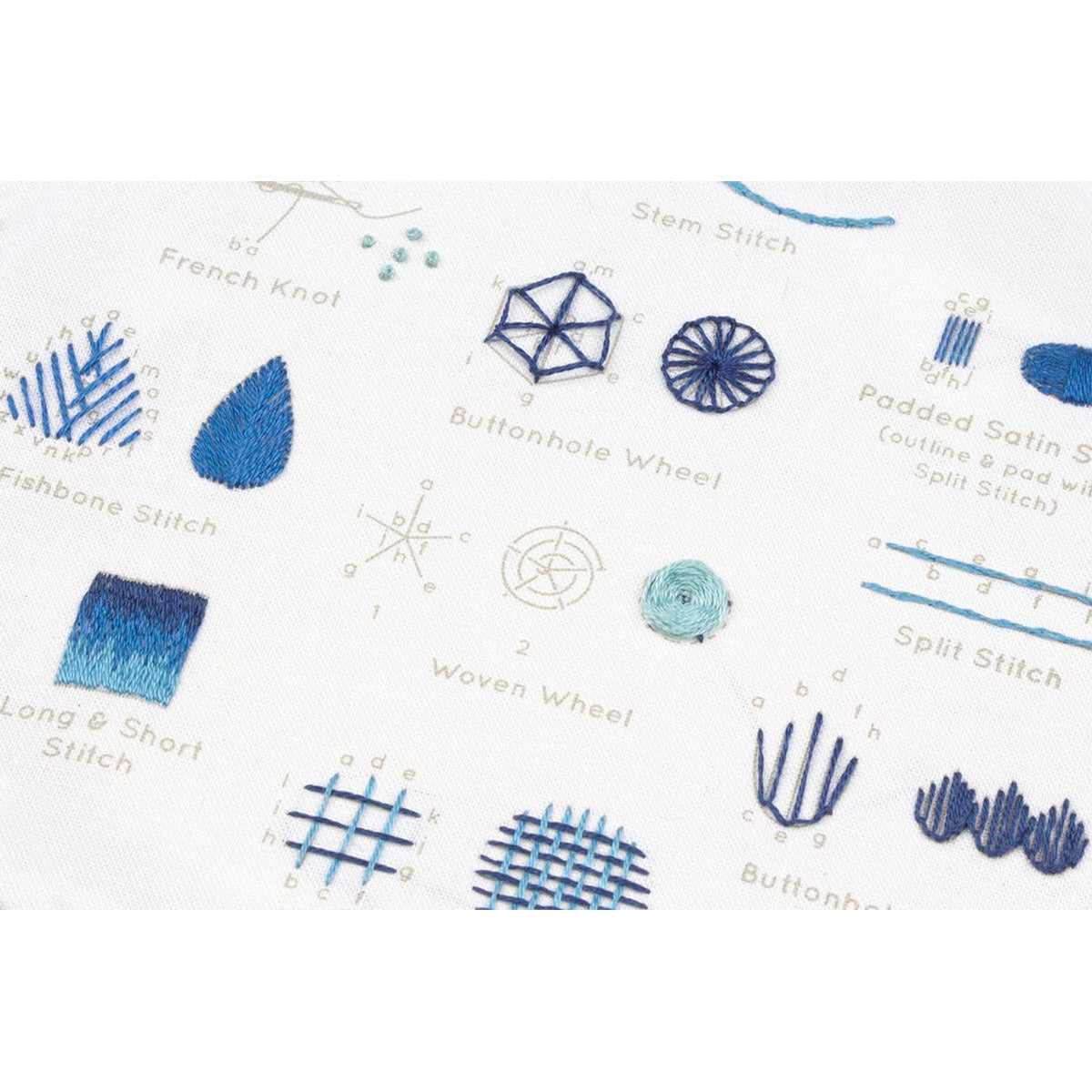Hand Embroidery Stitch Sampler - Intermediate Stitches