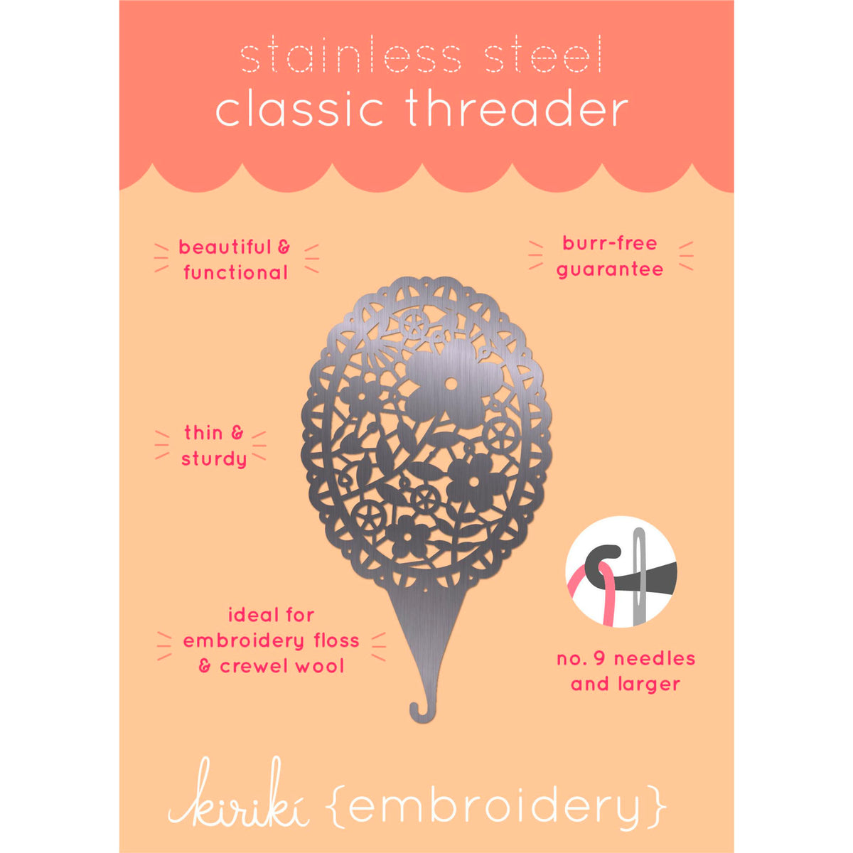 Floral Lace Classic Needle Threader