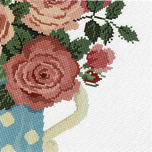 Roses in Bloom Cross Stitch Pattern