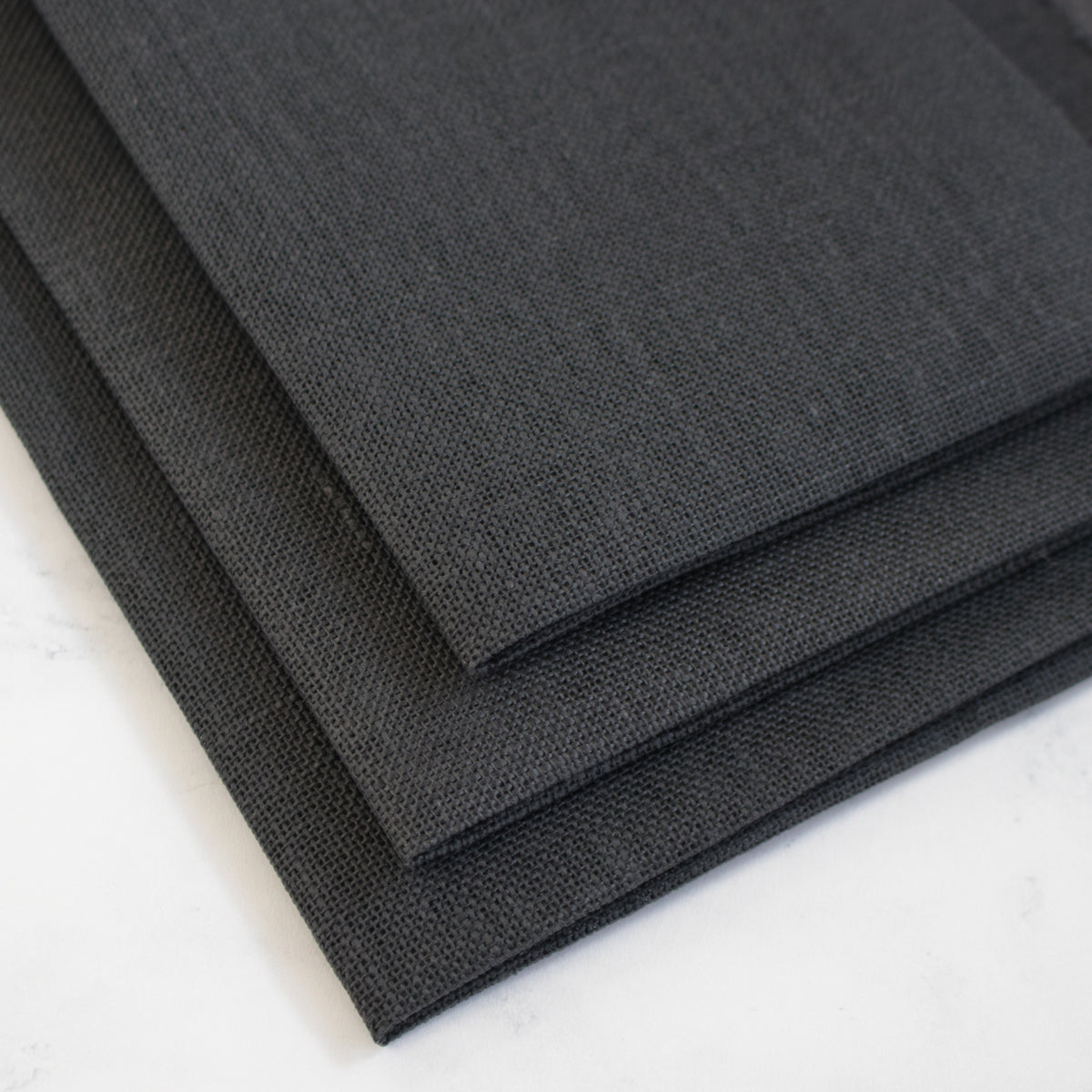 Chalkboard Black Linen Cross Stitch Fabric - 32 count