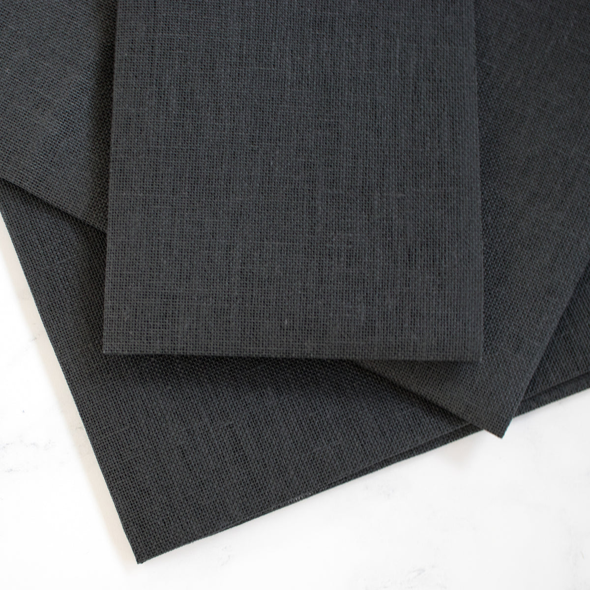 Chalkboard Black Linen Cross Stitch Fabric - 28 count
