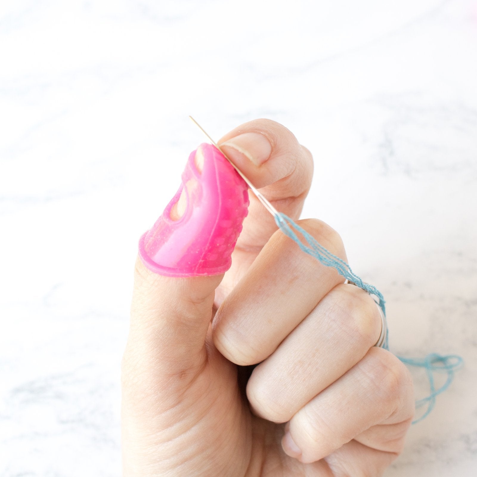 Lightweight and Flexible Rubber Thimble - Stitched Modern