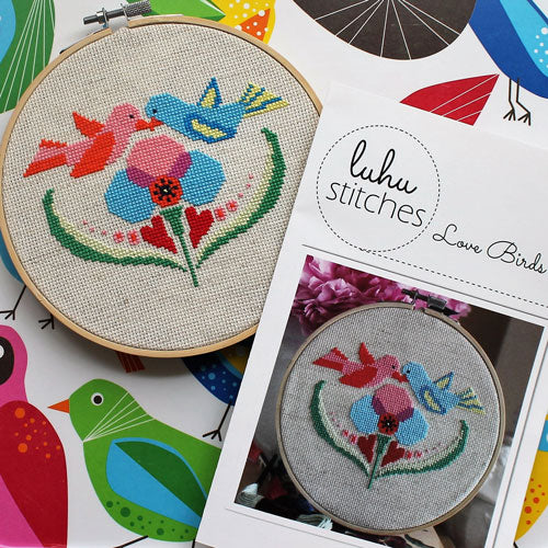 Love Birds Cross Stitch Pattern