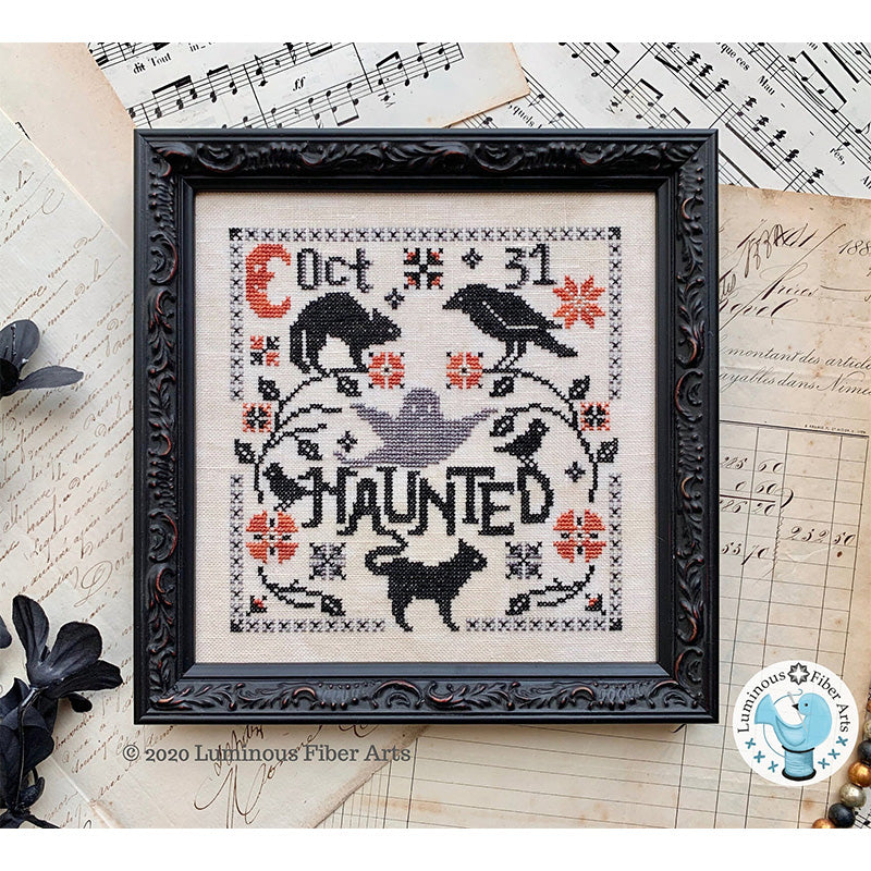Haunted Cross Stitch Pattern - Stitched Modern