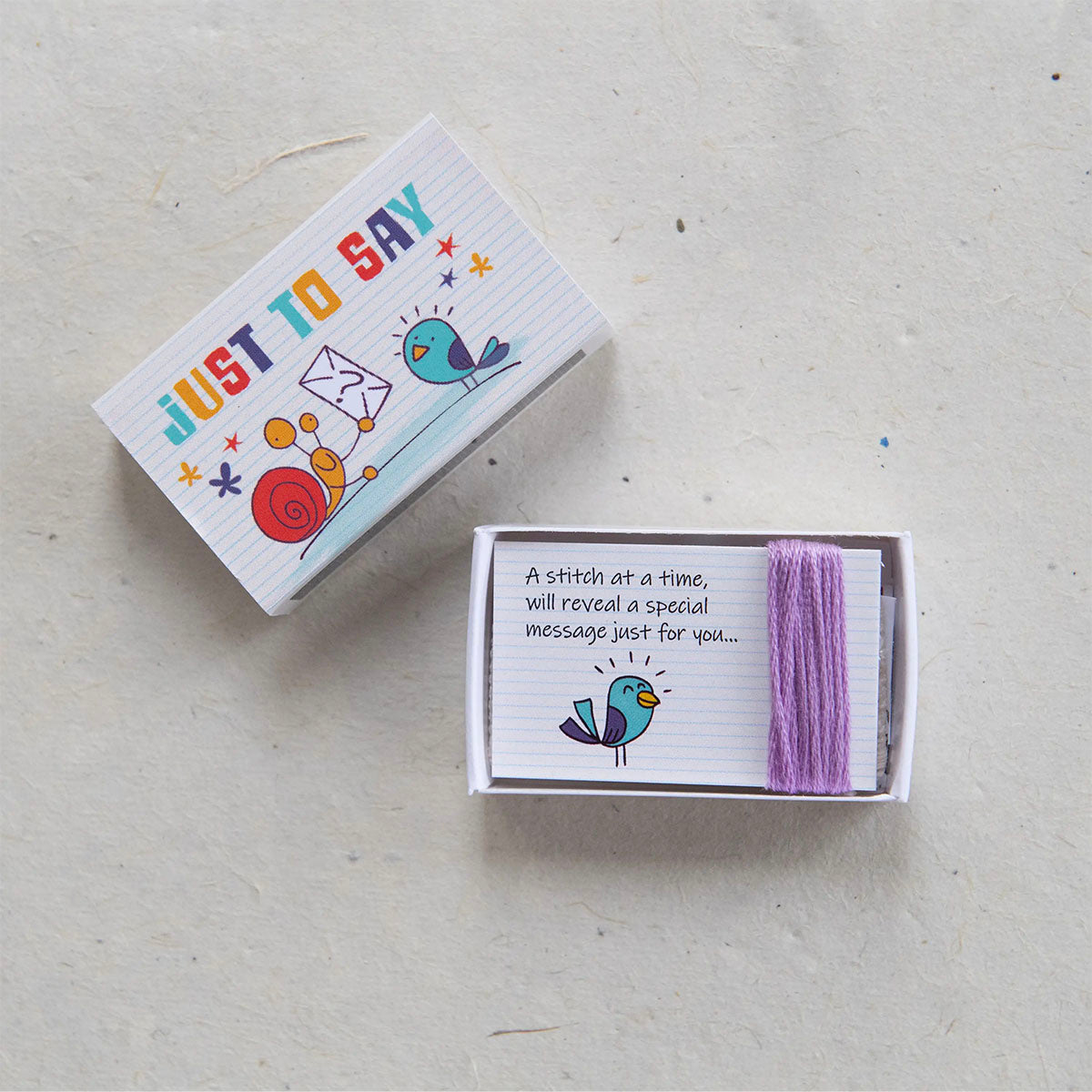 Secret Message Matchbox Cross Stitch Kit
