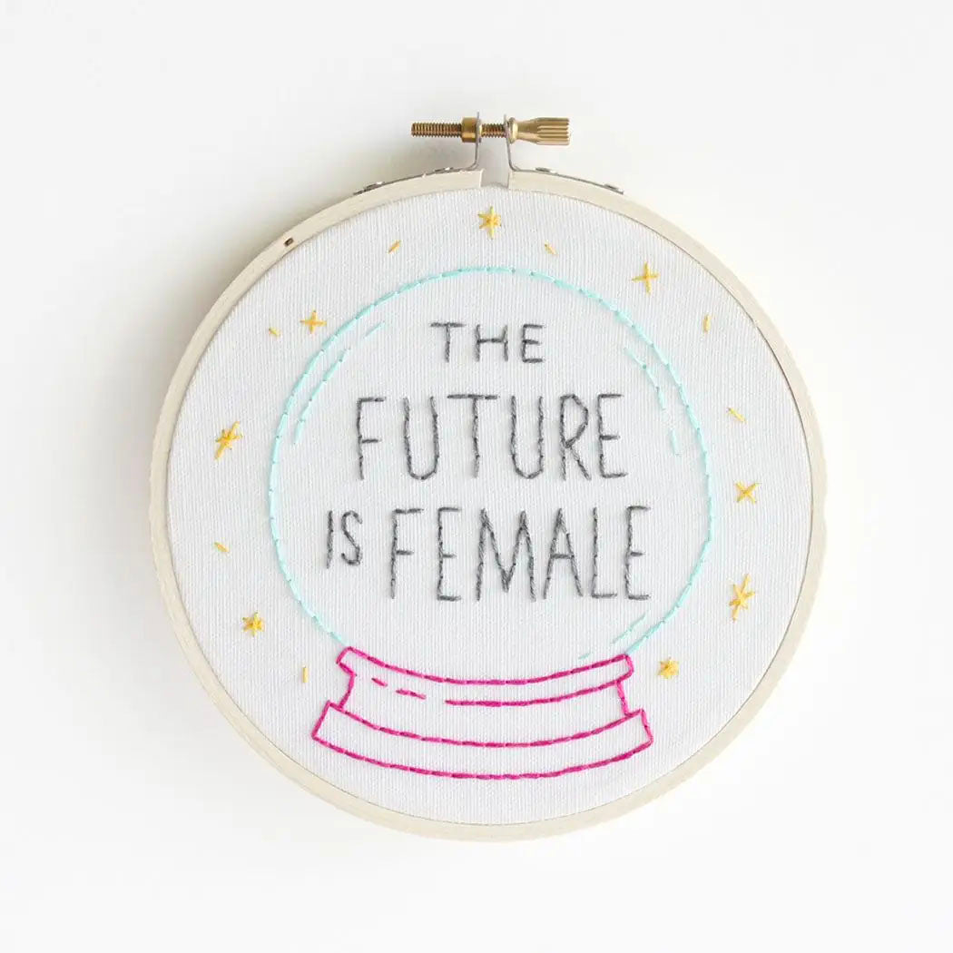 The Future Is Female Hand Embroidery Kit