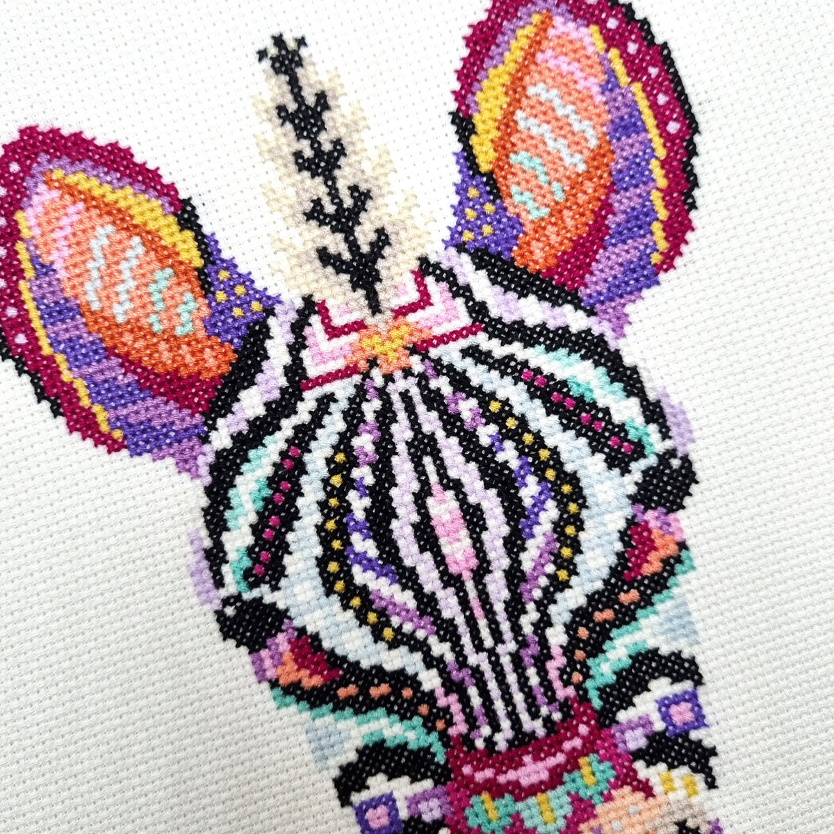 Mandala Zebra Cross Stitch Pattern