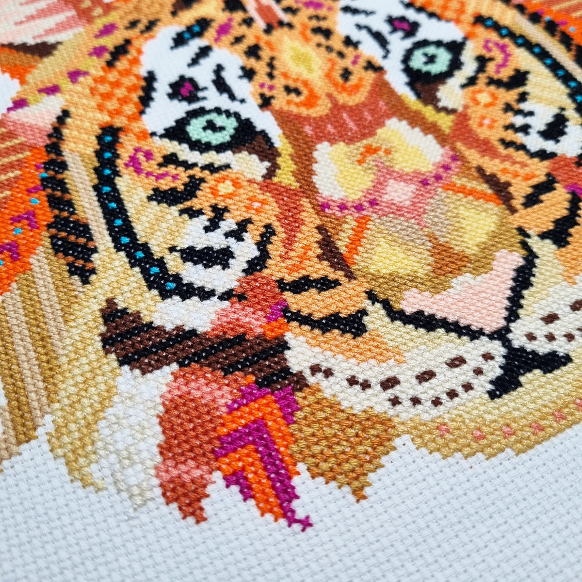 Mandala Tiger Cross Stitch Pattern