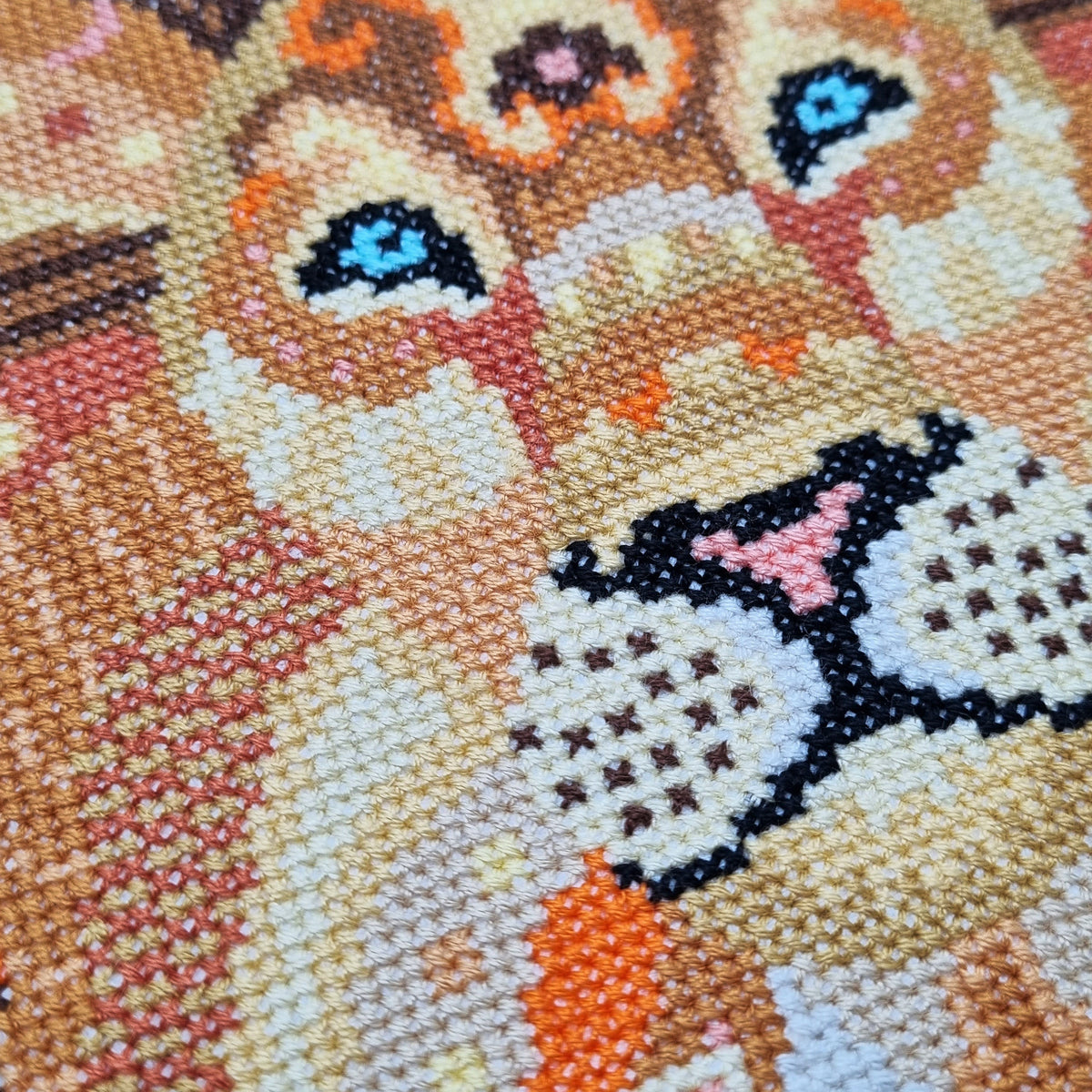 Mandala Lion Cross Stitch Pattern