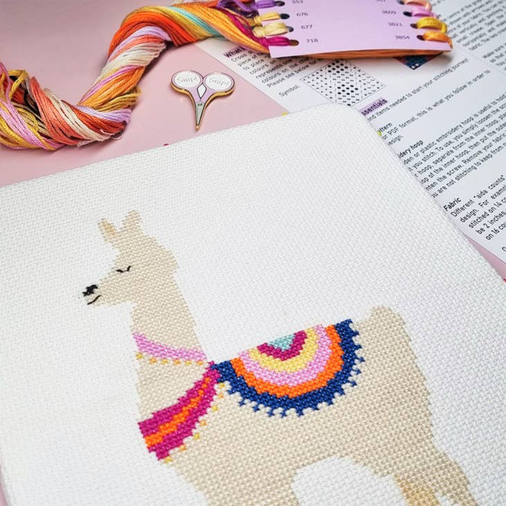 Llama Cross Stitch Pattern