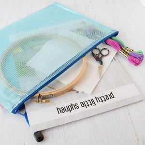 Pro Art Mesh & Vinyl Zipper Bag 10x13, Mesh Zipper Pouch Bags, Travel  Pouch, Mesh Pouches for Organization, Board Game Storage Bags, Mesh Pencil  Pouch, Zipper Bags
