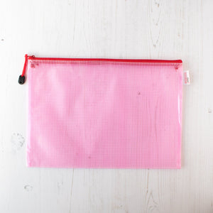 SUNEE PACB412 Sunee Plastic Mesh Zipper Pouch 10X14 In (6 Colors