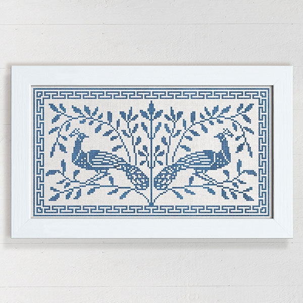 The Peacock Tree Cross Stitch Pattern