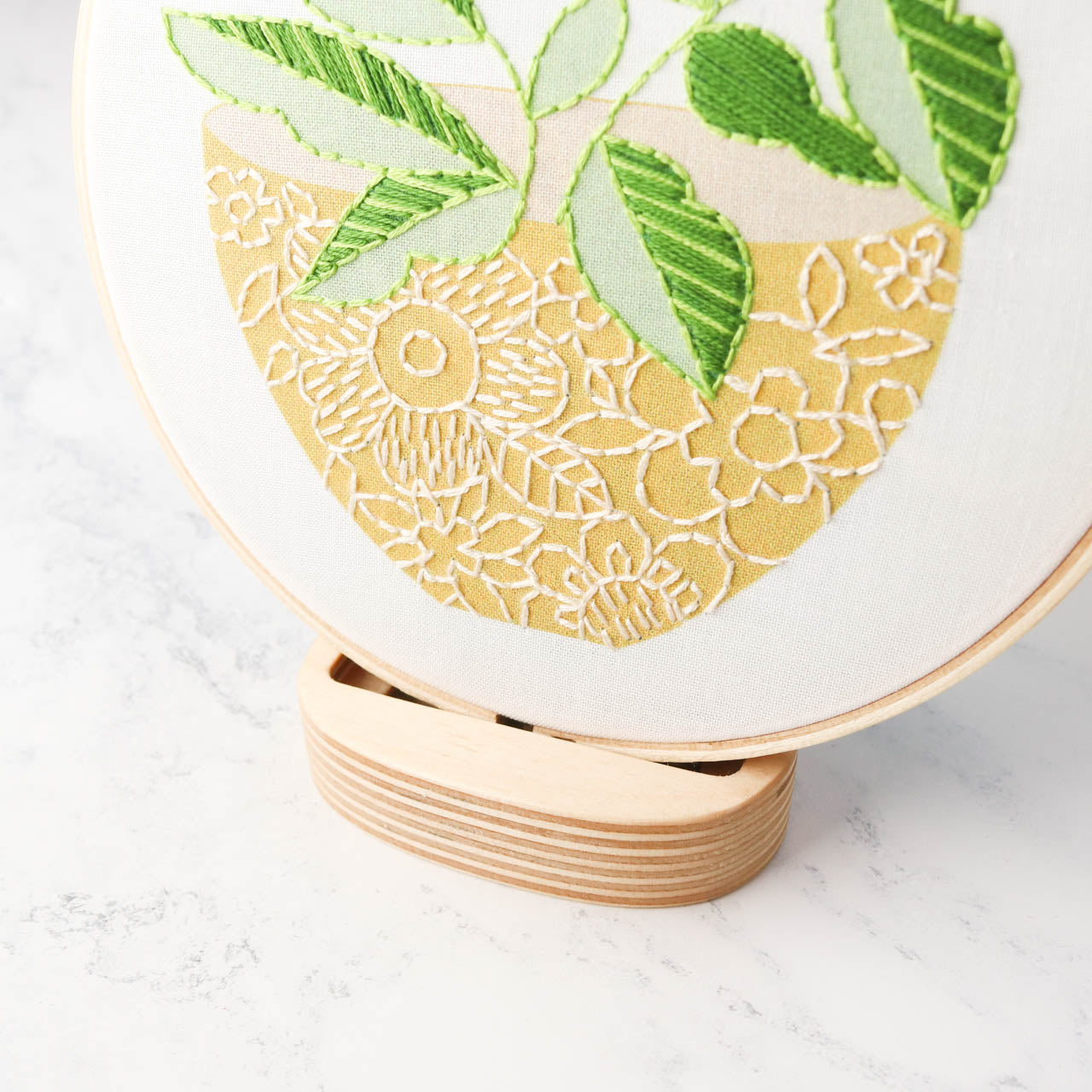 Adjustable Embroidery Hoop Table and Seat Stand - Stitched Modern