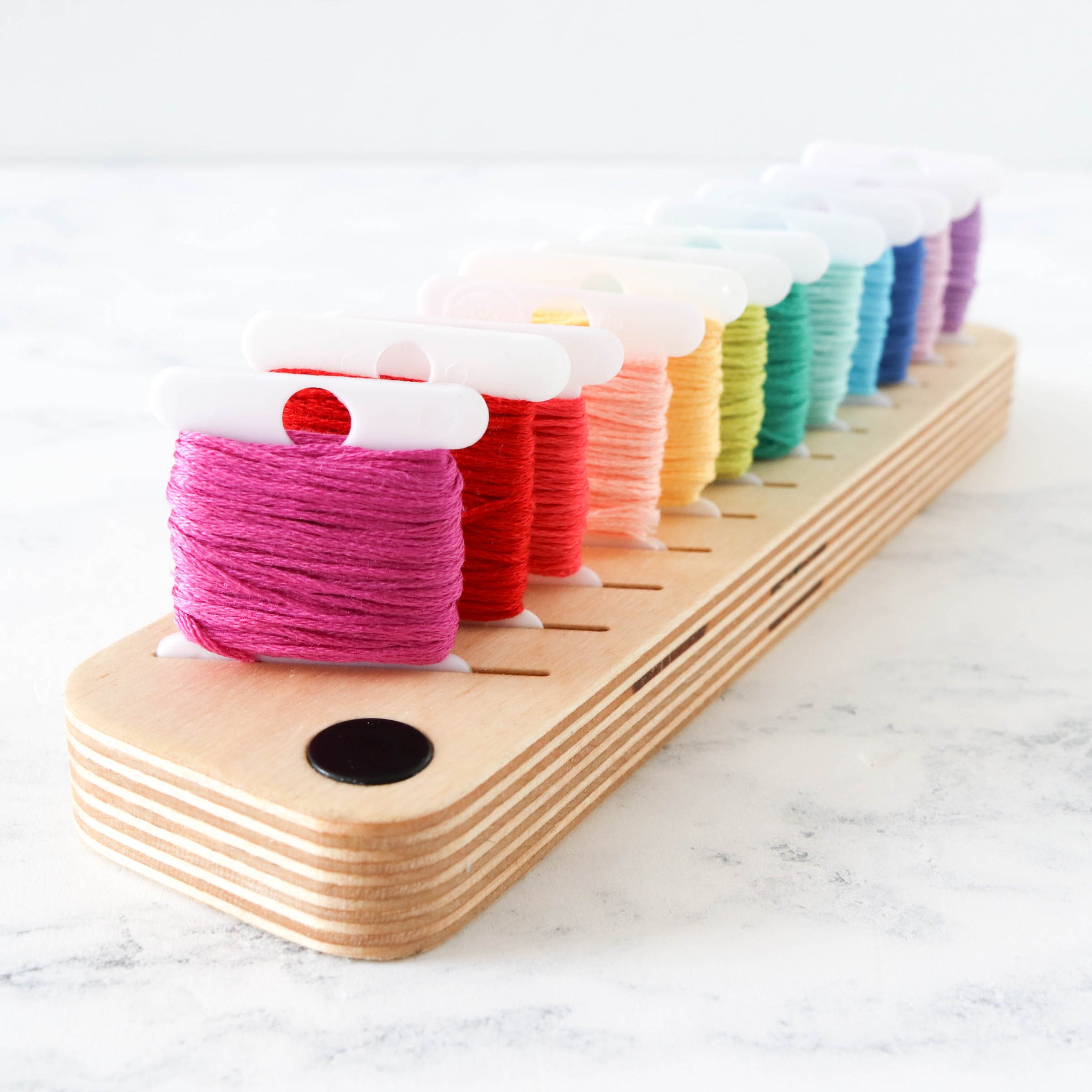 Bobbin Rack for Embroidery Floss With Needle Minder, Embroidery